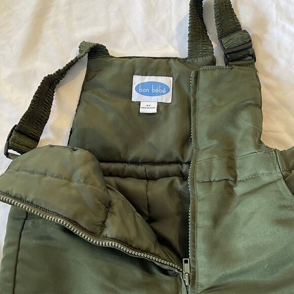 Bon Bebe Snowsuit Ski Bibs Toddler Youth Size 4T Kids Insulated Winter Snow Warm - Picture 9 of 10